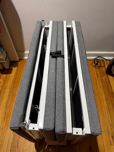 Gray fold bed with - gray,